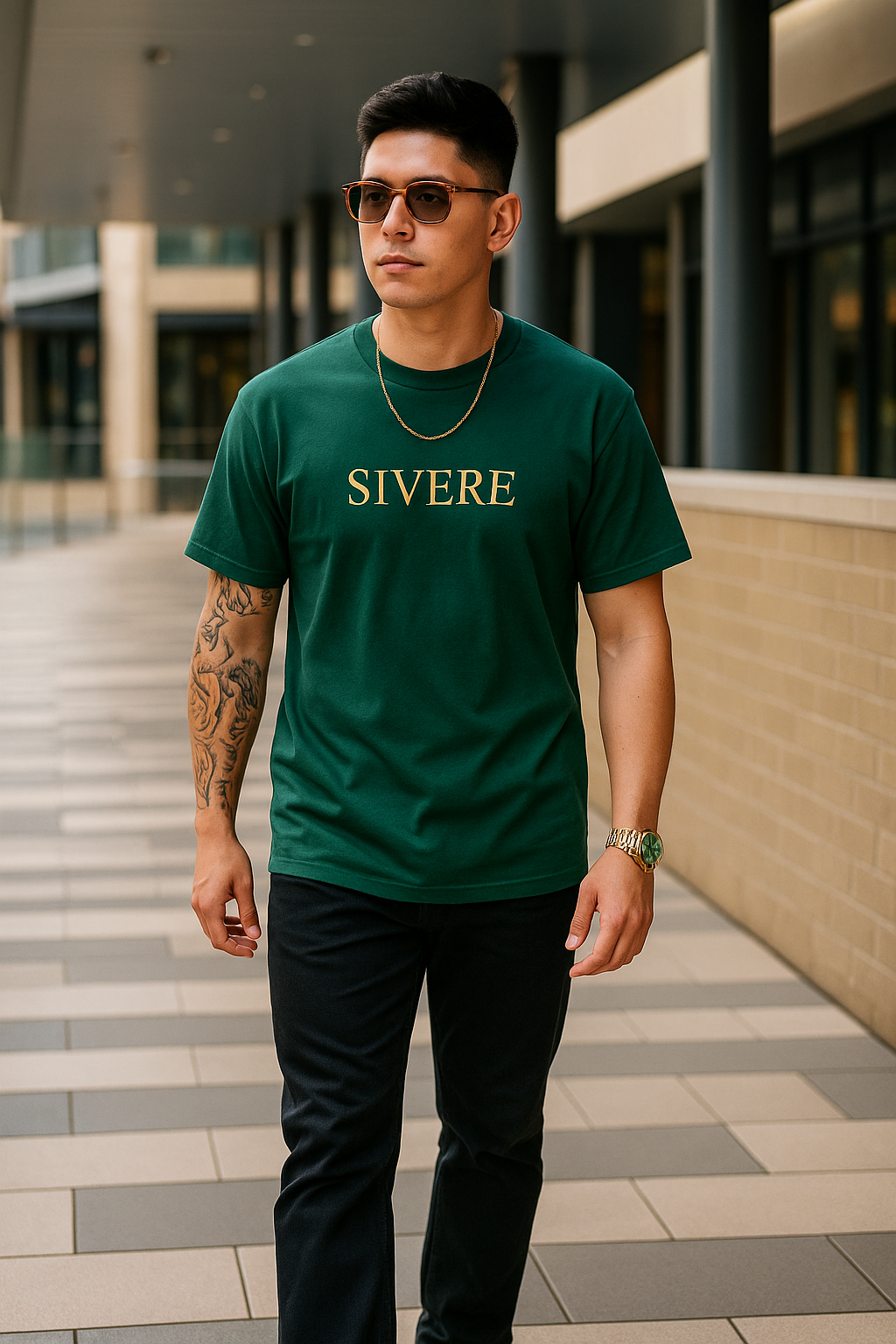 SIVERE Luxe Tee - Emerald
