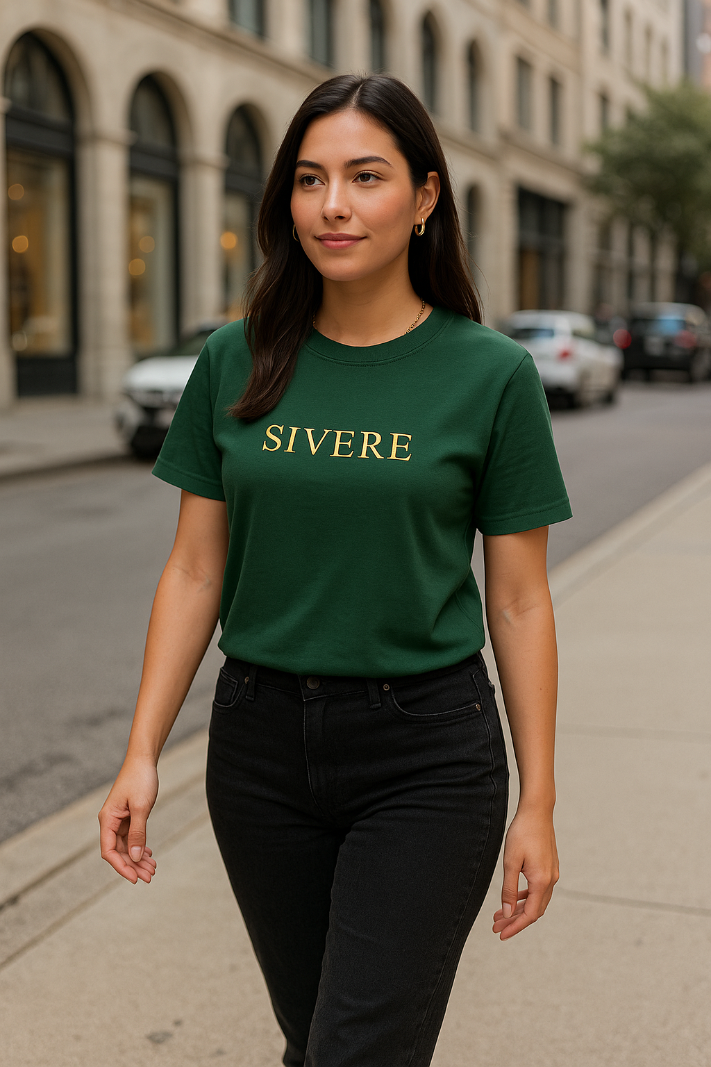SIVERE Luxe Tee- Emerald (Women's)
